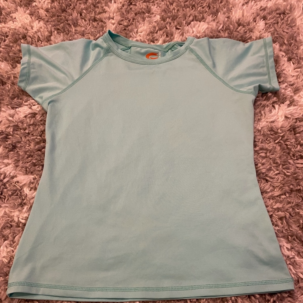Teal rash guard